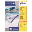 100 Planches d'étiquettes multiusages AVERY 105x70mm soit 800 étiq/boîte