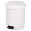 Poubelle à pédale plastique - blanc -3 L