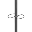 Portemanteau 6 pat&egrave;res bois MUSIC - Noir - ALBA 