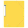 Chemise 3 rabats grande capacit&eacute; Eurofolio Prestige - Jaune - OXFORD 