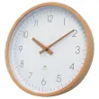 Horloge murale 30 cm cadran bois 