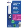 10 Tours de cou recyclés - Avec mousqueton - Blanc - Avery