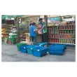 Bac navette gerbable 22 litres bleu