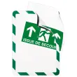 2 Pochettes d'affichage adhésives Security A4 Vert/blanc DJOIS
