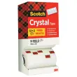 14 Rouleaux d'adh&eacute;sifs transparents Crystal - 33m x 19 mm - SCOTCH 