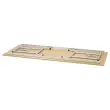 Table pliante Rico &ndash; 120 x 80 cm &ndash; H&ecirc;tre naturel et pieds aluminium 