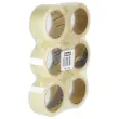 6 Rubans d'emballage 371 - Transparent - 50 mm x 66 m - 3M SCOTCH