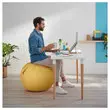 Ballon assise ergonomique Ergo Cosy Active - Ø 65 cm - Jaune - Leitz