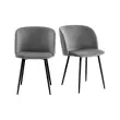 2 Fauteuils Must Pied noir assise grise