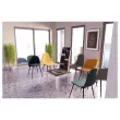 2 Fauteuils Must Pied noir assise grise