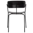 2 Chaises bistro pieds noirs assise noire montées
