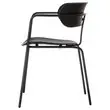 2 Chaises bistro pieds noirs assise noire montées