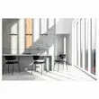 2 Chaises bistro pieds noirs assise noire montées