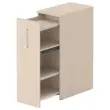 Tour de rangement ouverture à gauche H1300 acacia clair