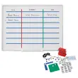 Planning magnétique Kanban - 120 x 90 cm - Cases 25 mm - BI-OFFICE