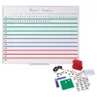 Planning magnétique Kanban - 120 x 90 cm - Cases 5 x 2,5 cm - BI OFFICE