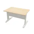 Bureau BUENOS AIRES - Plateau acacia et pieds alu - 120x80 cm - FIDUCIAL OFFICE SOLUTIONS