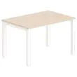 Bureau BRUXELLES 120 x 80 acacia- pieds blancs
