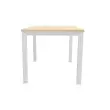 Bureau BRUXELLES 120 x 80 acacia- pieds blancs