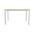 Bureau BRUXELLES 120 x 80 acacia- pieds blancs