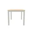 Bureau BRUXELLES 120 x 80 acacia - pieds aluminium