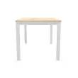 Bureau BRUXELLES 140 x 80 acacia - pieds blancs