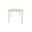 Bureau Bruxelles – 160 x 80 cm – Plateau acacia et pieds blancs - FIDUCIAL