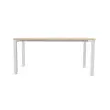 Bureau BRUXELLES 180 x 80 acacia - pieds  blancs 