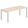 Bureau BRUXELLES 180 x 80 acacia - pieds  aluminium 