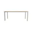 Bureau BRUXELLES 180 x 80 acacia - pieds  aluminium 