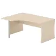 Bureau BUDAPEST compact retour &agrave; gauche acacia L160 