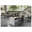Bureau BUDAPEST compact retour à droite acacia L160