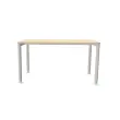 Table140 x 80 acacia clair - pieds aluminium 