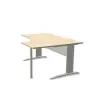 Bureau BUENOS AIRES compact retour à droite acacia/alu, L160