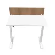 Cloisonnette pour bureau L 140 noyer/blanc 