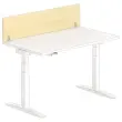 Cloisonnette pour bureau L. 140 h&ecirc;tre/alu 