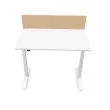 Cloisonnette pour bureau L. 140 h&ecirc;tre/alu 