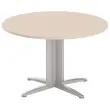 Table réunion ronde diam. 116 cm acacia/aluminium