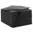 125 serviettes double &eacute;paisseur - 33x33cm - Noir - DUNI 
