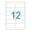 25 Planches d'étiquettes enlevables laser99,1x42,3mm 300 étiq/boîte.