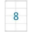 100 Planches d'étiquettes multiusages 105x70 mm soit 800 étiq/boîte