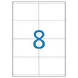 100 Planches d'étiquettes multiusages 105x70 mm soit 800 étiq/boîte