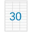 16 Planches d'étiquettes multi-usages 19x38 mm, blanc - 480 étiq.