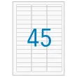 16 Planches d'&eacute;tiquettes multi-usages 12,8x38 mm, blanc - 720 &eacute;tiq. 