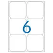 100 Planches d'&eacute;tiquettes laser L99,1xH93,1 mm soit 600 &eacute;tiq/bo&icirc;te 