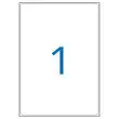 100 Planches d'étiquettes laser L199,6x H289,1 mm soit 100 étiq/boîte