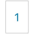 100 Planches d'étiquettes laser 100% recyclées 199,6 x 289,1 mm 100 étiq