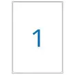 100 Planches d'étiquettes laser 100% recyclées 199,6 x 289,1 mm 100 étiq