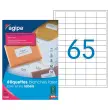 100 Planches de mini &eacute;tiquettes 38,1x21,2 mm soit 6500 &eacute;tiq/bo&icirc;te 