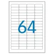 100 Planches de mini &eacute;tiquettes 45,7x 16,9mm soit 6400 &eacute;tiq/bo&icirc;te 
